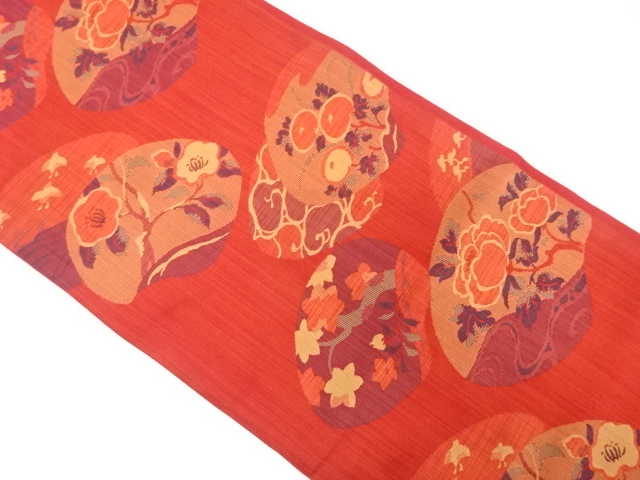 JAPANESE FUKURO OBI / WOVEN FLOWER